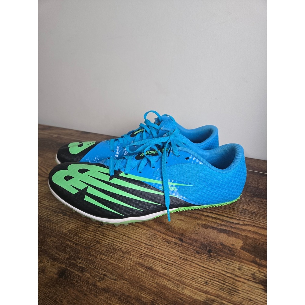 New Balance SD100v4 Track Spikes Blue Black Green MSD100F4 Mens 12 Racing Shoes